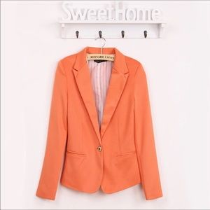 Orange blazer